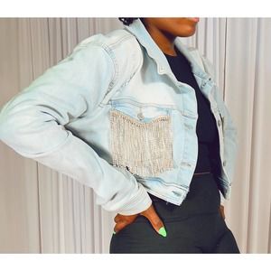 Diamonds Cropped Jacket